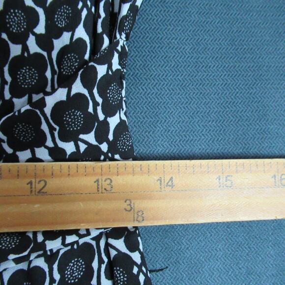 Max Studio London Shirt Dress Womens M Black Floral Button Tiered Maxi Belt $178 - Picture 6 of 10